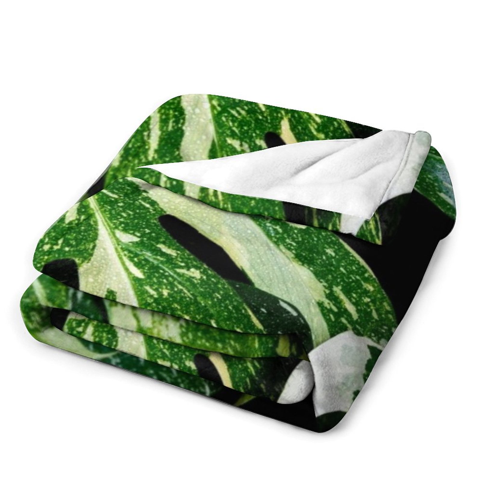 Manta de felpa suave Monstera  - Monstera Thai Constellation reseña y precio