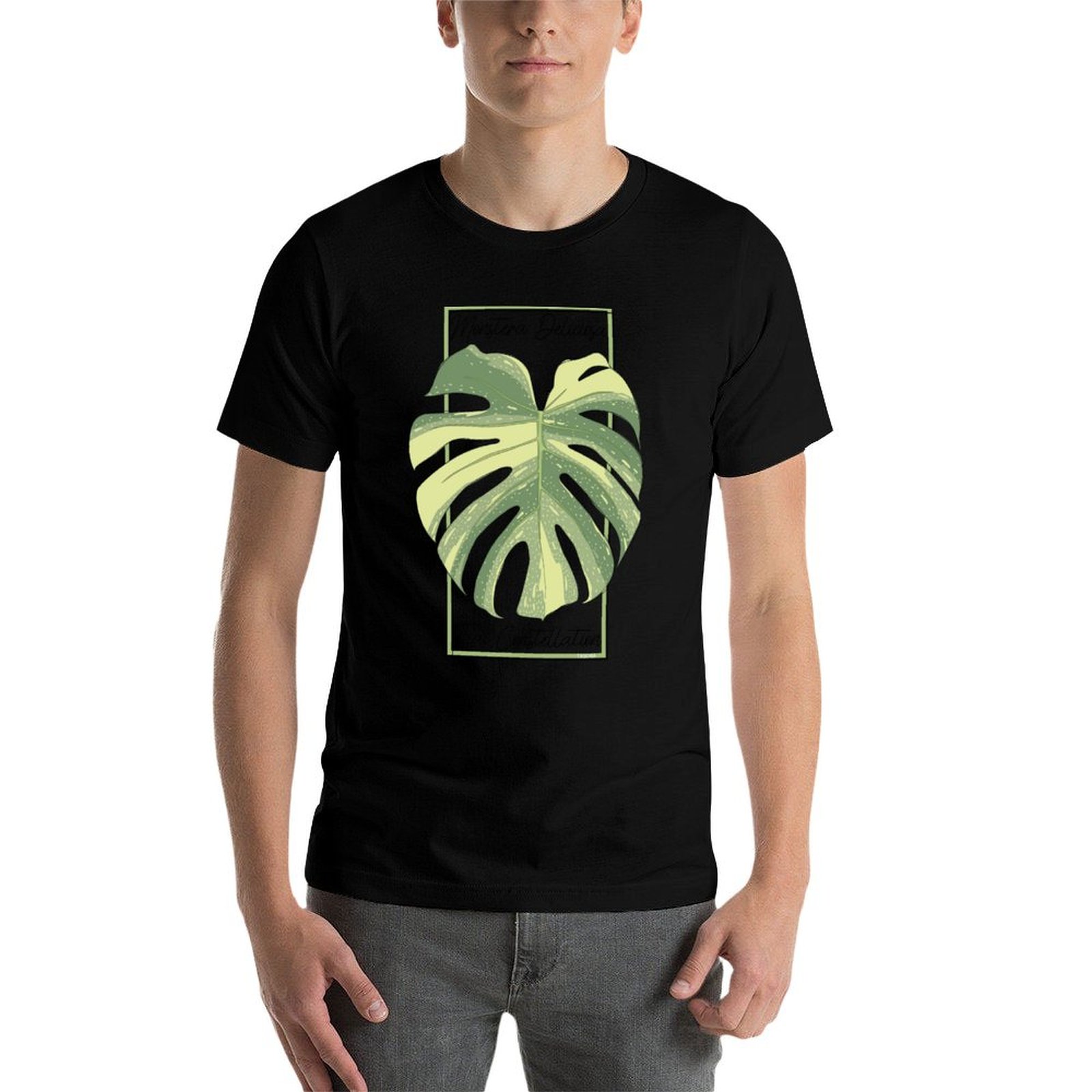 Camiseta de algodón para hombr - Monstera Thai Constellation reseña y precio